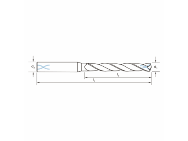 VHM-Bohrer Ø 3,0 mm IK 135°  5xD spiralgen. M/S/P/K